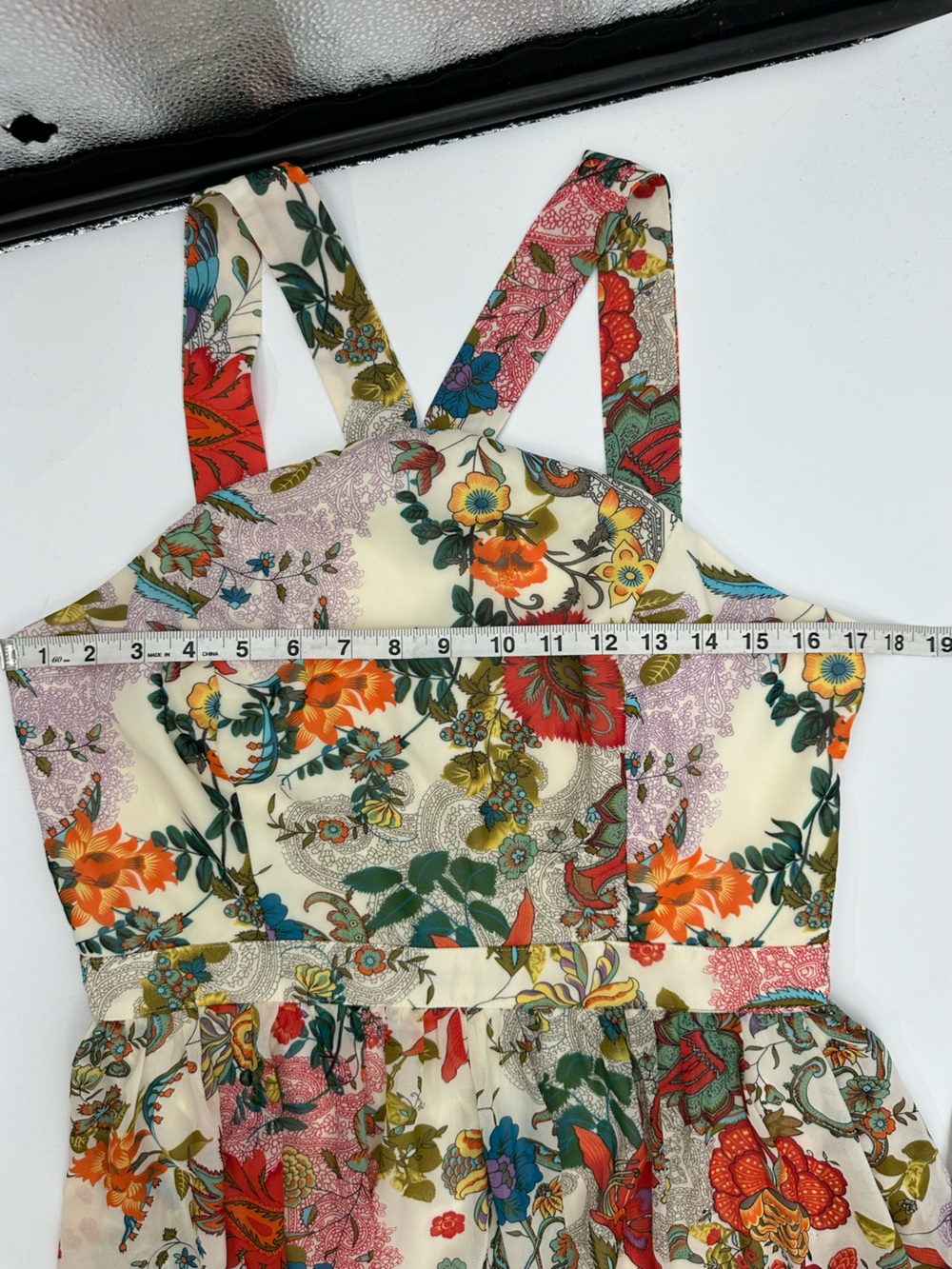 Lulus Lila Cream Floral Print Maxi Dress Size L - Picture 11 of 13